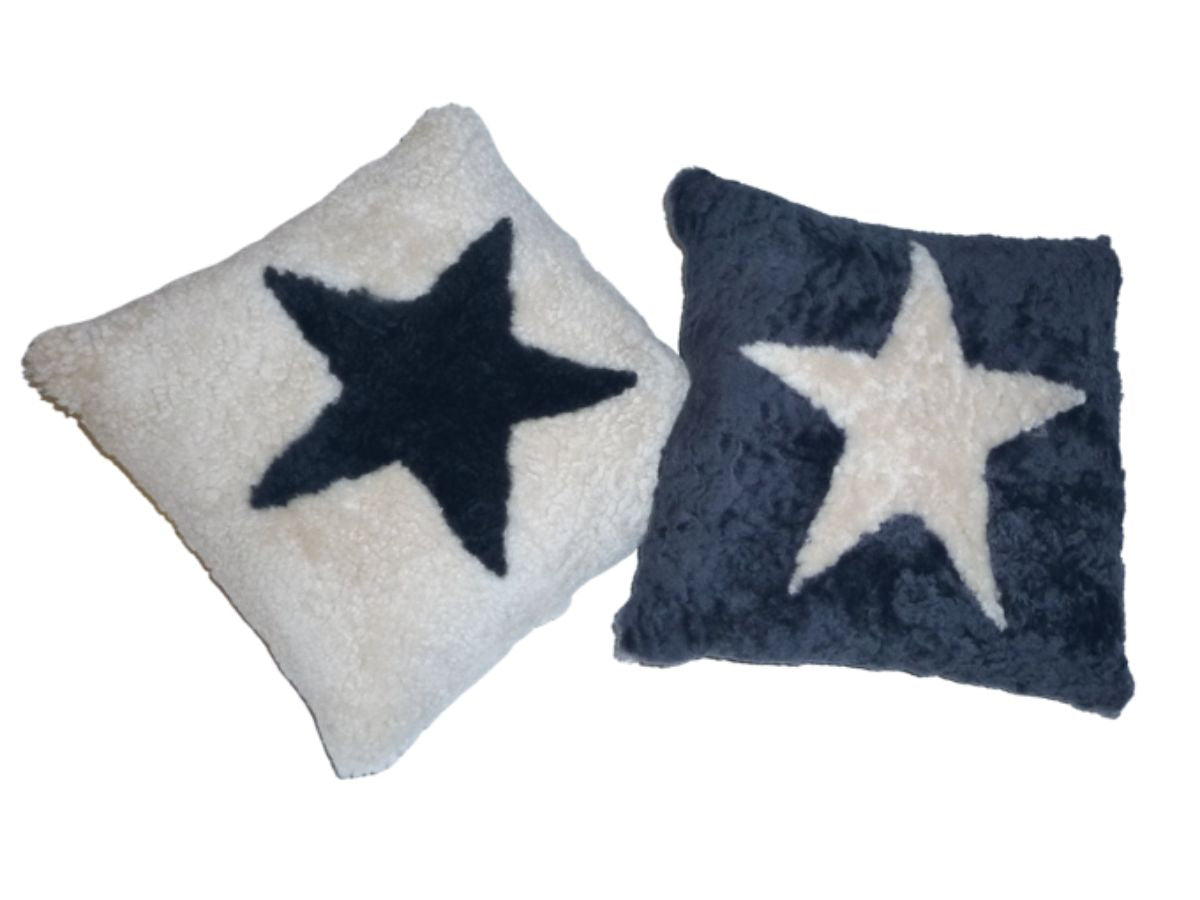 Shorn Curly Wool Design Cushion Sets