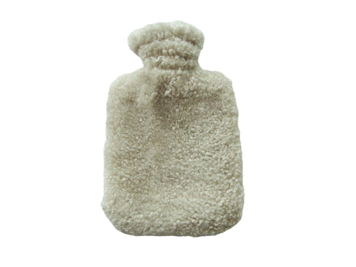 Shorn Curly Hot Water Bottle Cover with Bottle